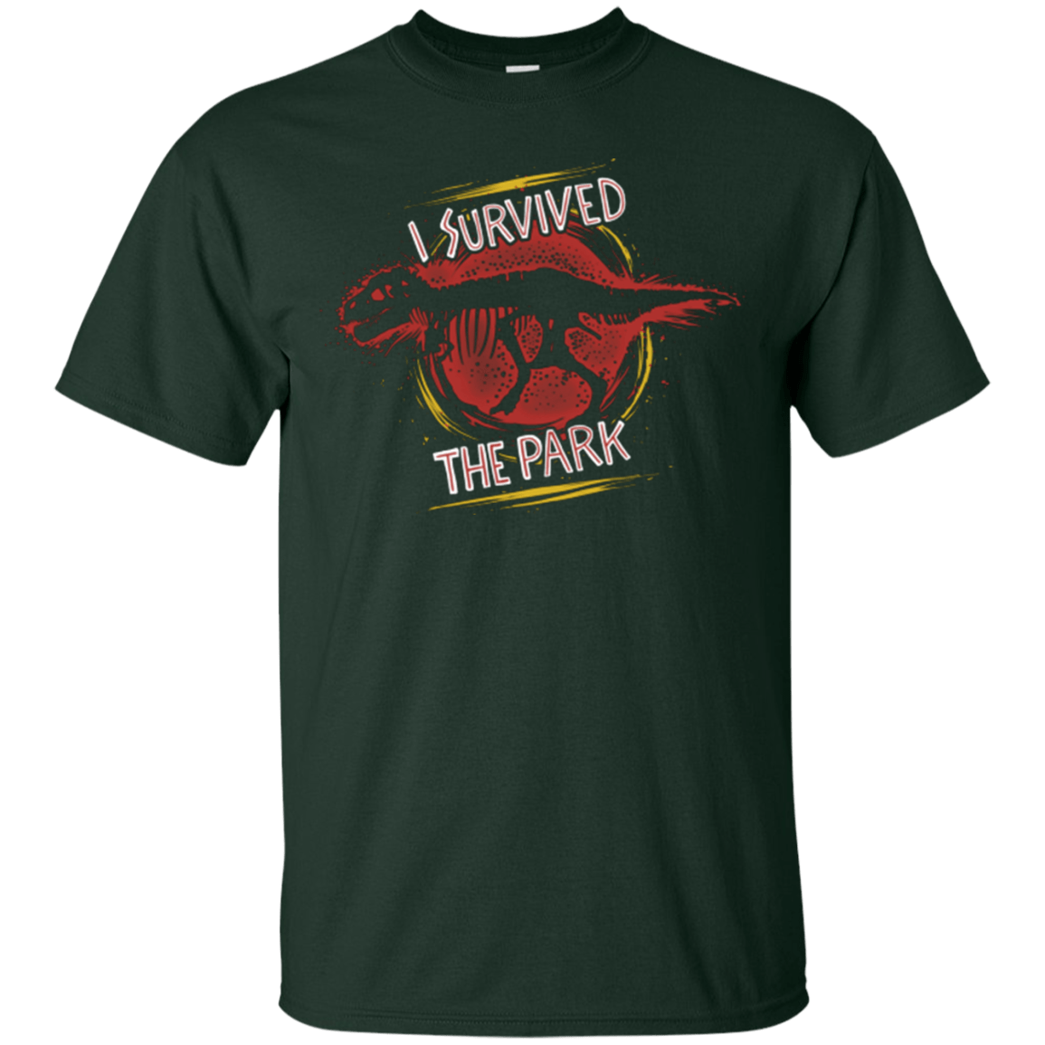 T-Shirts Forest Green / Small I SURVIVED THE PARK T-Shirt