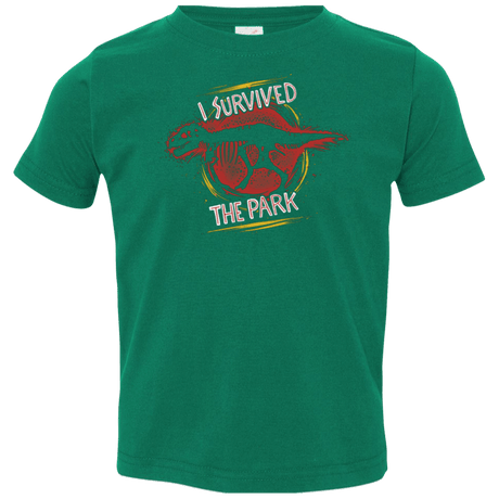 T-Shirts Kelly / 2T I SURVIVED THE PARK Toddler Premium T-Shirt