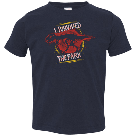 T-Shirts Navy / 2T I SURVIVED THE PARK Toddler Premium T-Shirt