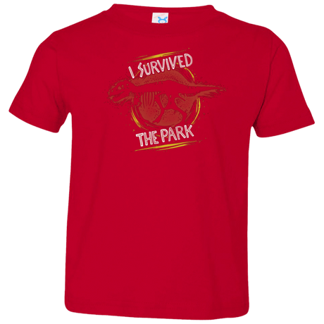T-Shirts Red / 2T I SURVIVED THE PARK Toddler Premium T-Shirt
