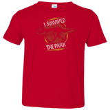 T-Shirts Red / 2T I SURVIVED THE PARK Toddler Premium T-Shirt