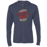 T-Shirts Vintage Navy / X-Small I SURVIVED THE PARK Triblend Long Sleeve Hoodie Tee