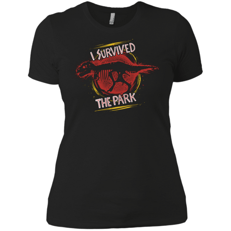 T-Shirts Black / X-Small I SURVIVED THE PARK Women's Premium T-Shirt