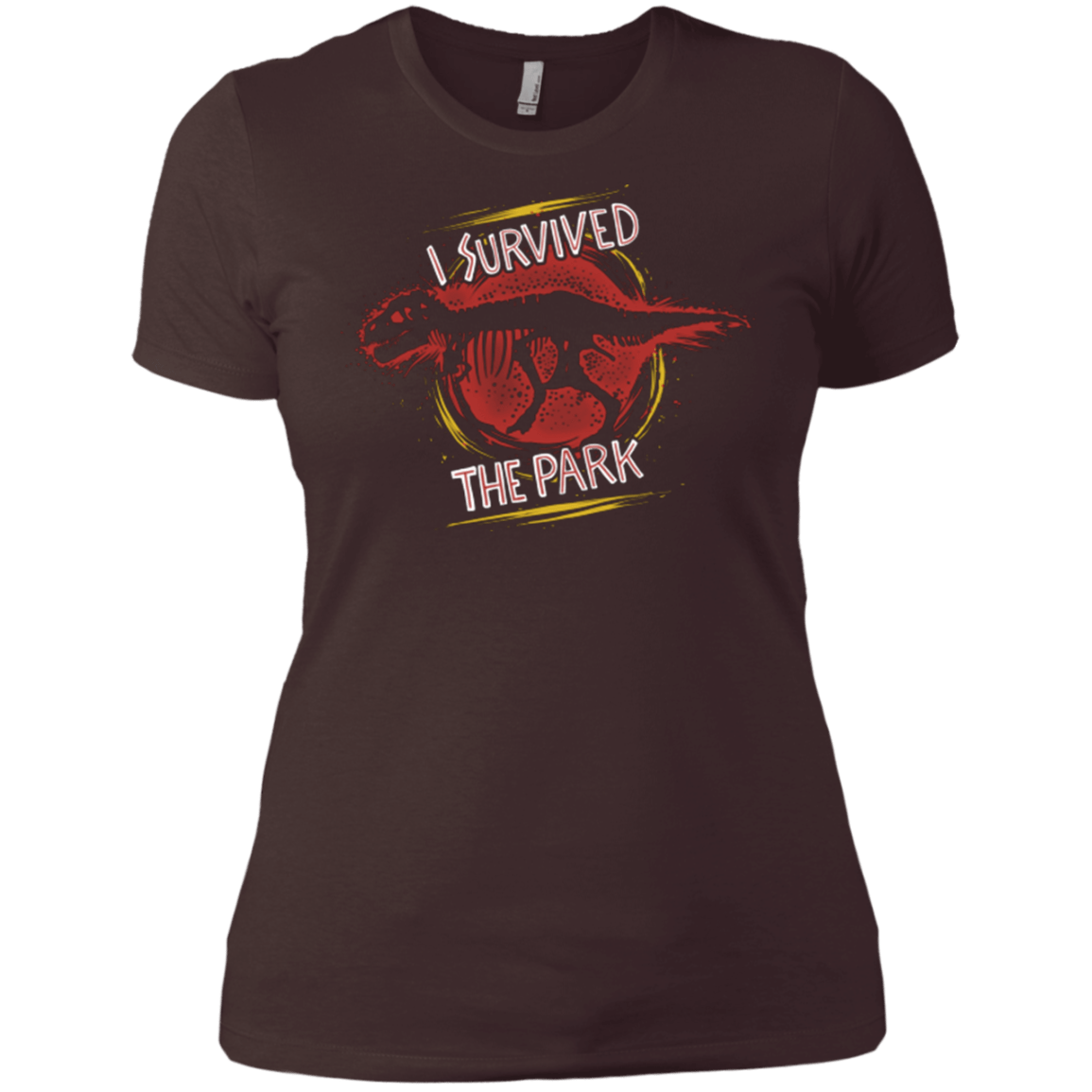 T-Shirts Dark Chocolate / X-Small I SURVIVED THE PARK Women's Premium T-Shirt