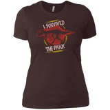 T-Shirts Dark Chocolate / X-Small I SURVIVED THE PARK Women's Premium T-Shirt