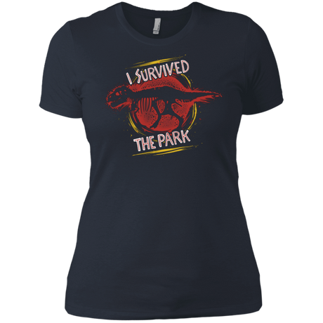 T-Shirts Indigo / X-Small I SURVIVED THE PARK Women's Premium T-Shirt