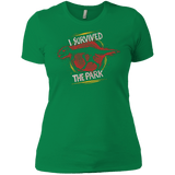 T-Shirts Kelly Green / X-Small I SURVIVED THE PARK Women's Premium T-Shirt
