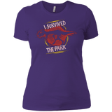 T-Shirts Purple / X-Small I SURVIVED THE PARK Women's Premium T-Shirt