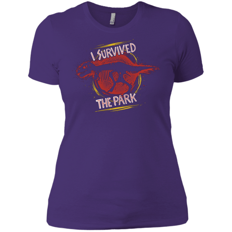 T-Shirts Purple / X-Small I SURVIVED THE PARK Women's Premium T-Shirt
