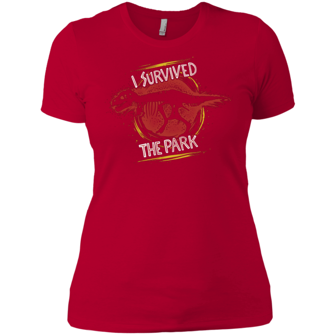 T-Shirts Red / X-Small I SURVIVED THE PARK Women's Premium T-Shirt