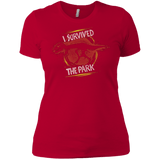 T-Shirts Red / X-Small I SURVIVED THE PARK Women's Premium T-Shirt