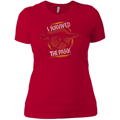 T-Shirts Red / X-Small I SURVIVED THE PARK Women's Premium T-Shirt