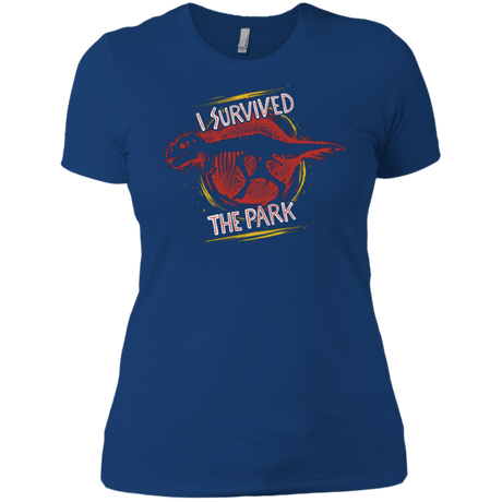 T-Shirts Royal / X-Small I SURVIVED THE PARK Women's Premium T-Shirt