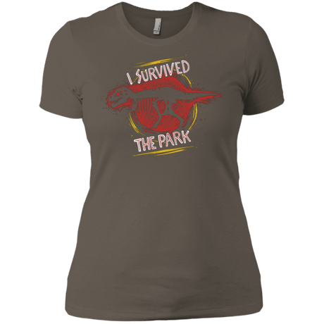 T-Shirts Warm Grey / X-Small I SURVIVED THE PARK Women's Premium T-Shirt