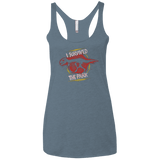 T-Shirts Indigo / X-Small I SURVIVED THE PARK Women's Triblend Racerback Tank