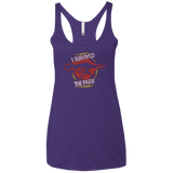 T-Shirts Purple / X-Small I SURVIVED THE PARK Women's Triblend Racerback Tank