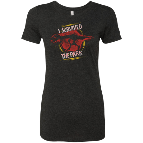 T-Shirts Vintage Black / Small I SURVIVED THE PARK Women's Triblend T-Shirt