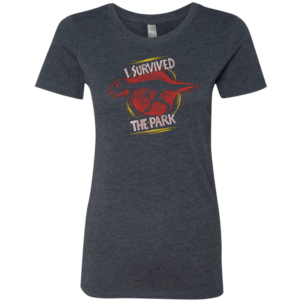 T-Shirts Vintage Navy / Small I SURVIVED THE PARK Women's Triblend T-Shirt