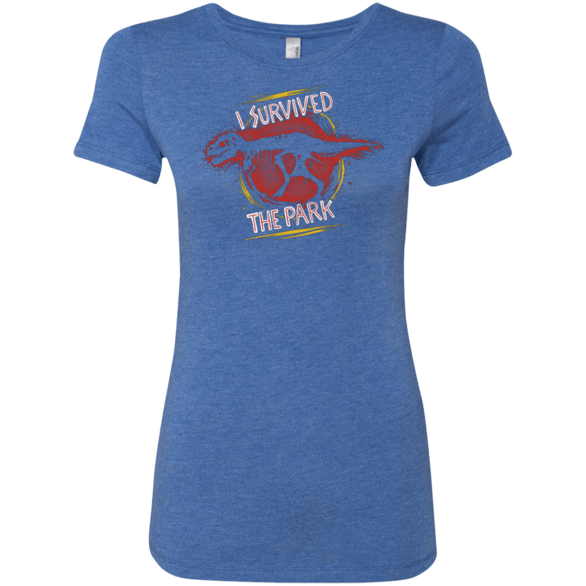 T-Shirts Vintage Royal / Small I SURVIVED THE PARK Women's Triblend T-Shirt