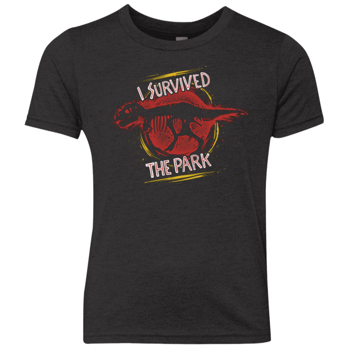 T-Shirts Vintage Black / YXS I SURVIVED THE PARK Youth Triblend T-Shirt