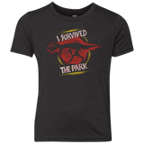 T-Shirts Vintage Black / YXS I SURVIVED THE PARK Youth Triblend T-Shirt