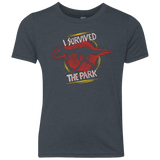 T-Shirts Vintage Navy / YXS I SURVIVED THE PARK Youth Triblend T-Shirt