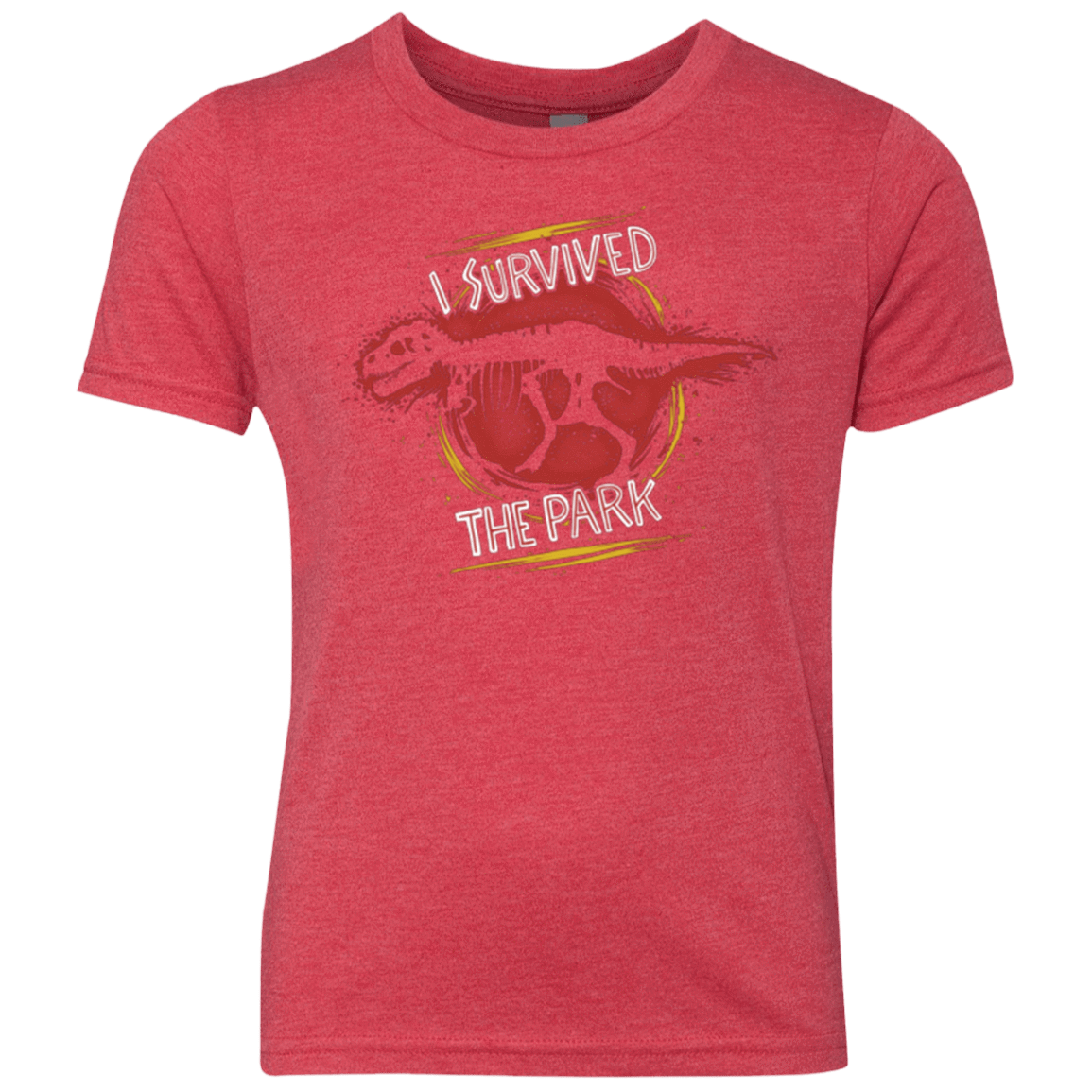T-Shirts Vintage Red / YXS I SURVIVED THE PARK Youth Triblend T-Shirt