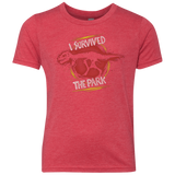 T-Shirts Vintage Red / YXS I SURVIVED THE PARK Youth Triblend T-Shirt
