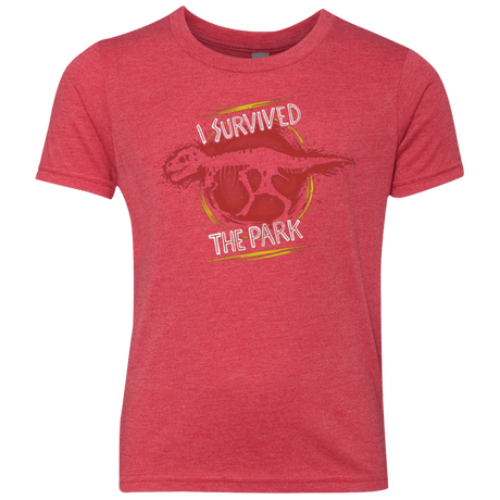 T-Shirts Vintage Red / YXS I SURVIVED THE PARK Youth Triblend T-Shirt