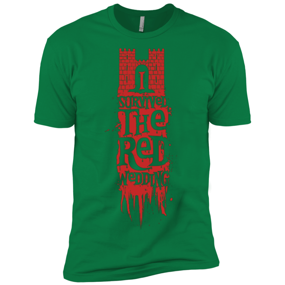 T-Shirts Kelly Green / X-Small I Survived the Red Wedding Men's Premium T-Shirt