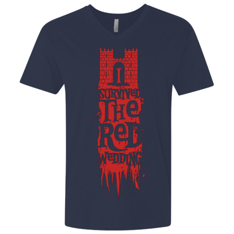 T-Shirts Midnight Navy / X-Small I Survived the Red Wedding Men's Premium V-Neck