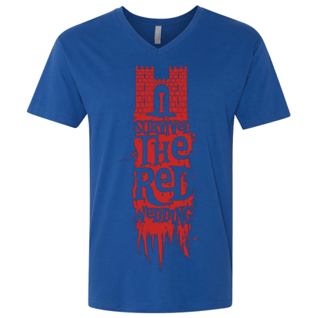 T-Shirts Royal / X-Small I Survived the Red Wedding Men's Premium V-Neck