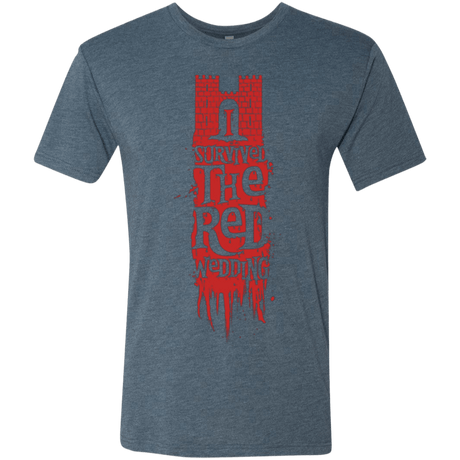 T-Shirts Indigo / Small I Survived the Red Wedding Men's Triblend T-Shirt