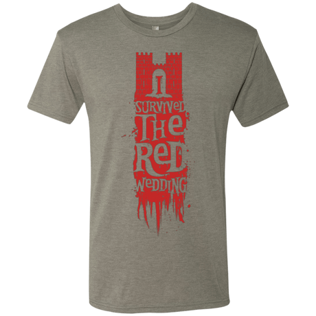 T-Shirts Venetian Grey / Small I Survived the Red Wedding Men's Triblend T-Shirt