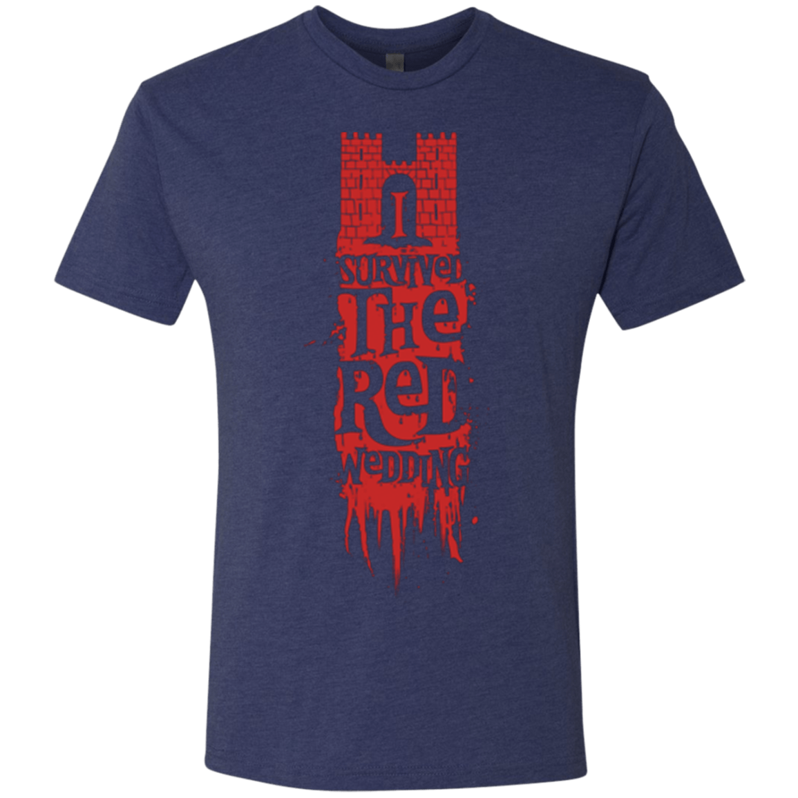 T-Shirts Vintage Navy / Small I Survived the Red Wedding Men's Triblend T-Shirt