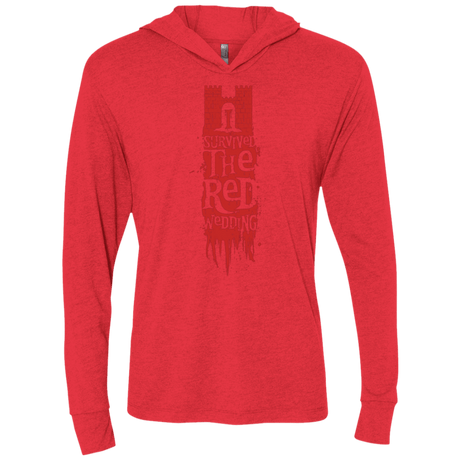 T-Shirts Vintage Red / X-Small I Survived the Red Wedding Triblend Long Sleeve Hoodie Tee