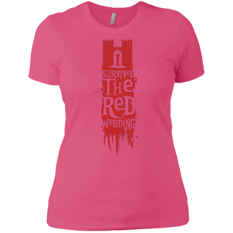T-Shirts Hot Pink / X-Small I Survived the Red Wedding Women's Premium T-Shirt