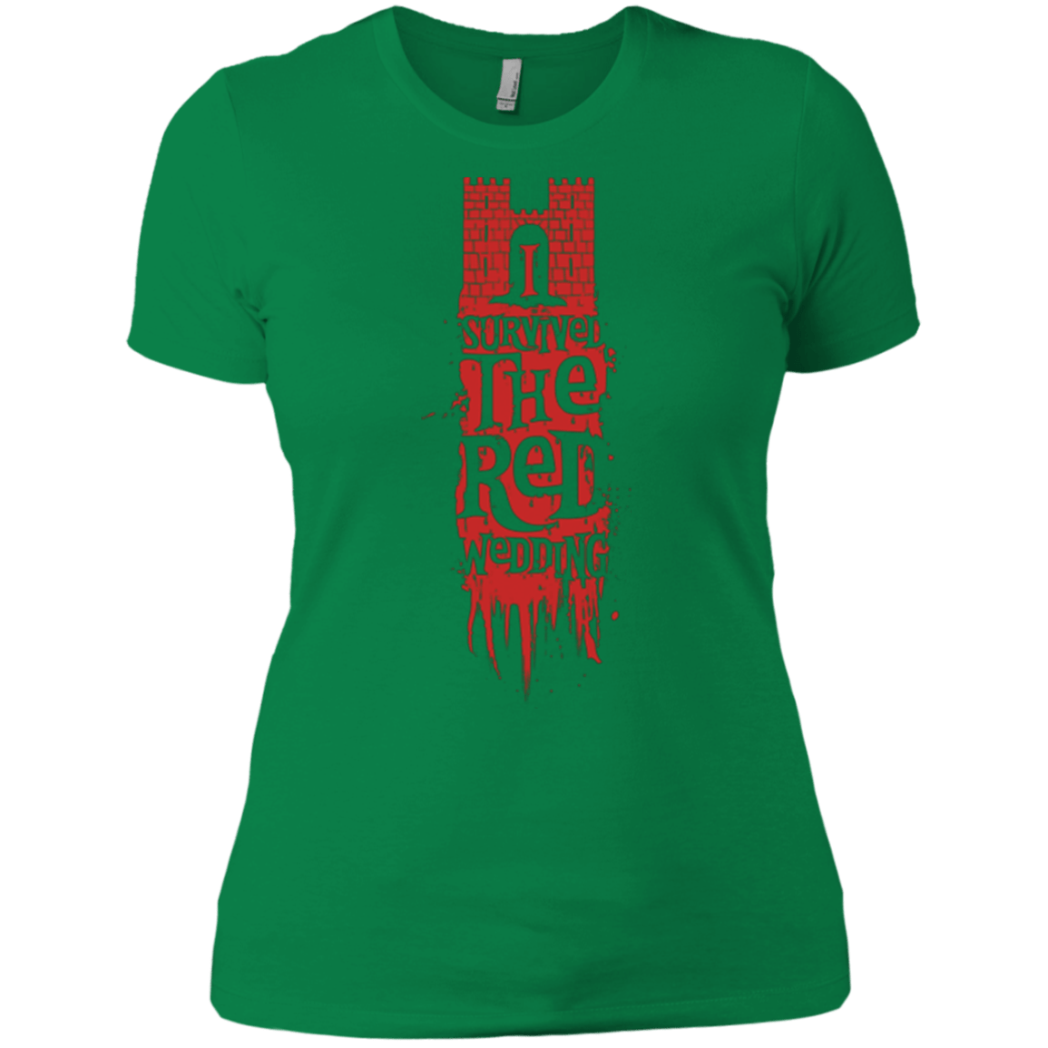 T-Shirts Kelly Green / X-Small I Survived the Red Wedding Women's Premium T-Shirt