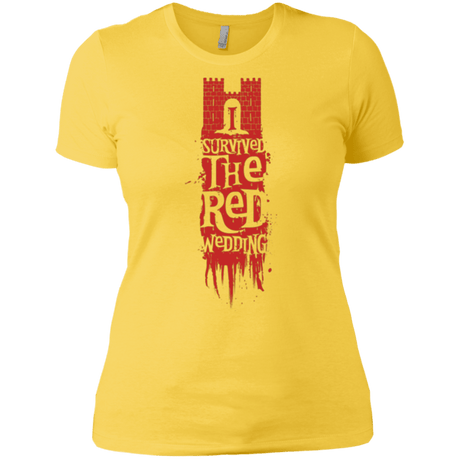 T-Shirts Vibrant Yellow / X-Small I Survived the Red Wedding Women's Premium T-Shirt