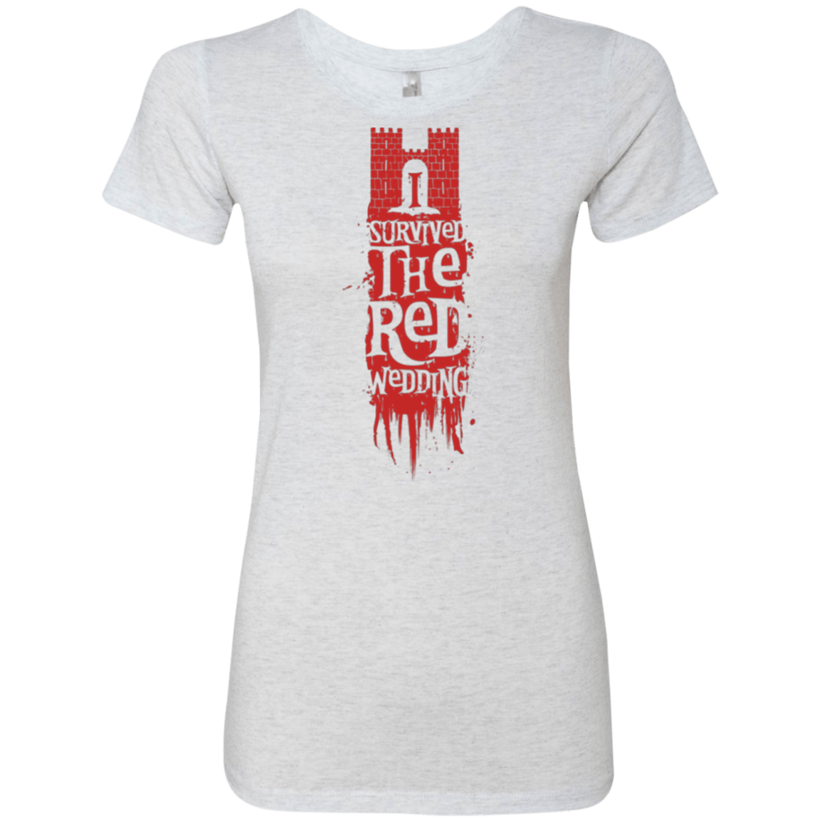 T-Shirts Heather White / Small I Survived the Red Wedding Women's Triblend T-Shirt