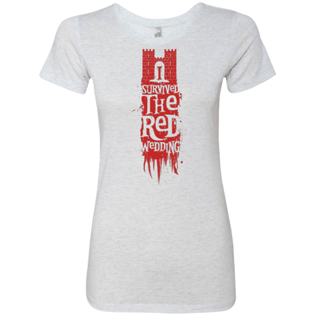 T-Shirts Heather White / Small I Survived the Red Wedding Women's Triblend T-Shirt