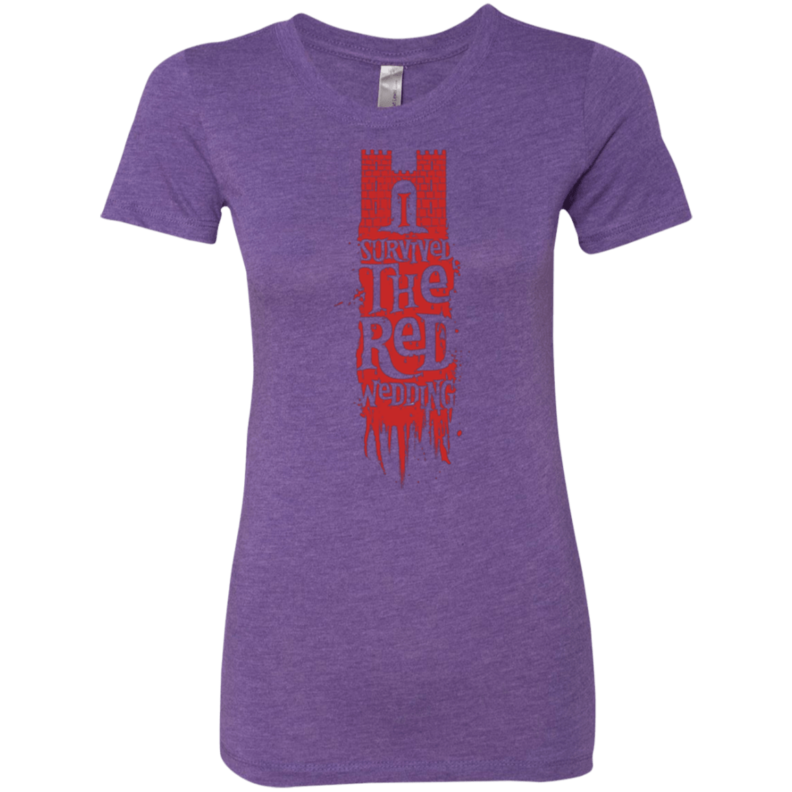 T-Shirts Purple Rush / Small I Survived the Red Wedding Women's Triblend T-Shirt