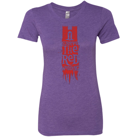 T-Shirts Purple Rush / Small I Survived the Red Wedding Women's Triblend T-Shirt