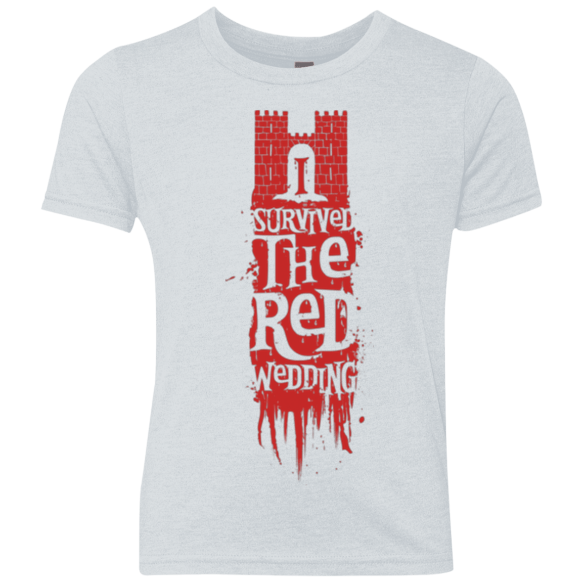 T-Shirts Heather White / YXS I Survived the Red Wedding Youth Triblend T-Shirt