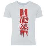 T-Shirts Heather White / YXS I Survived the Red Wedding Youth Triblend T-Shirt