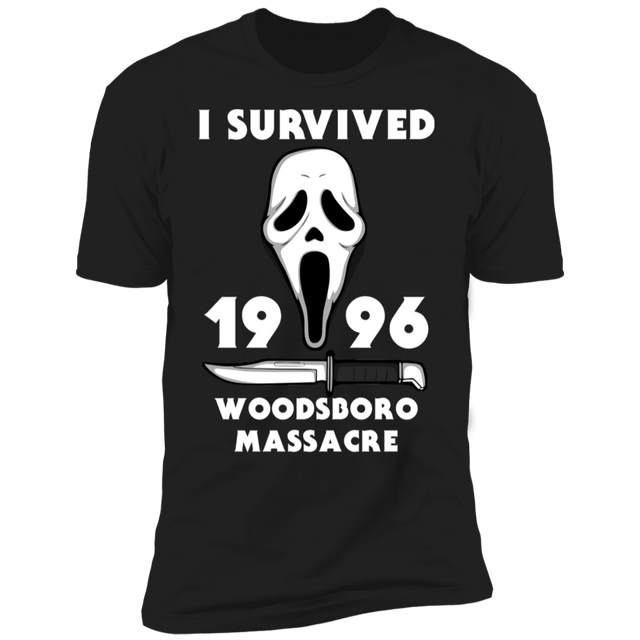 T-Shirts Black / X-Small I Survived Woodsboro Massacre Men's Premium T-Shirt