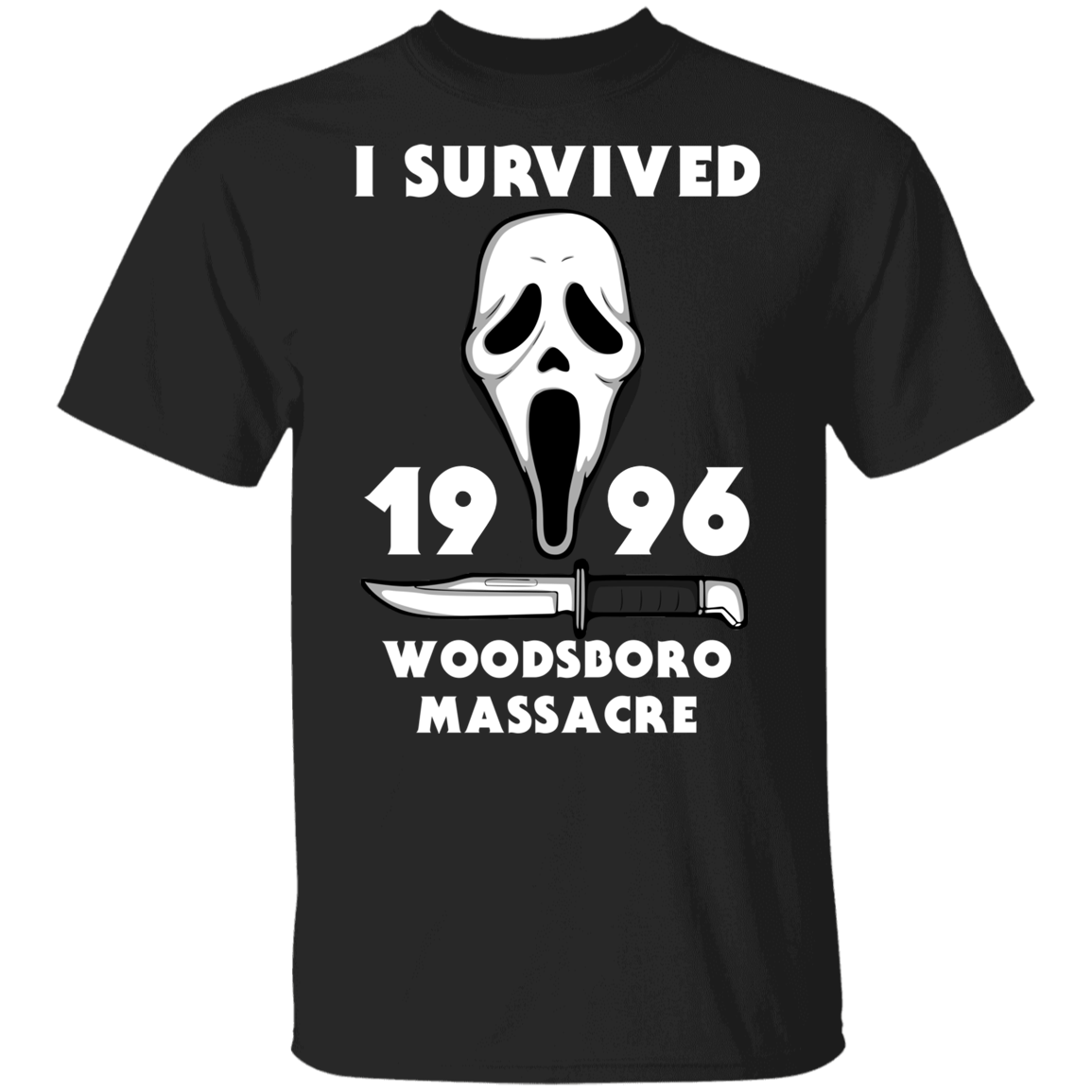 T-Shirts Black / YXS I Survived Woodsboro Massacre Youth T-Shirt