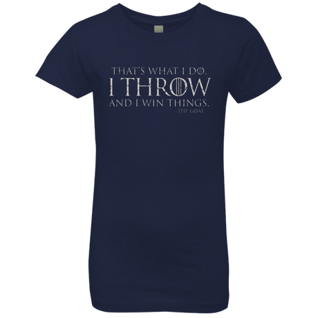 T-Shirts Midnight Navy / YXS I Throw Girls Premium T-Shirt