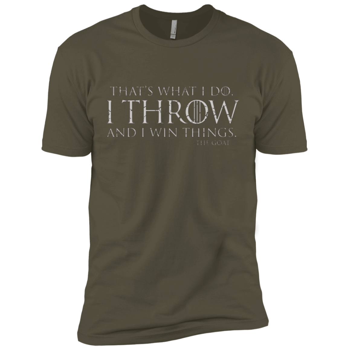 T-Shirts Military Green / X-Small I Throw Men's Premium T-Shirt