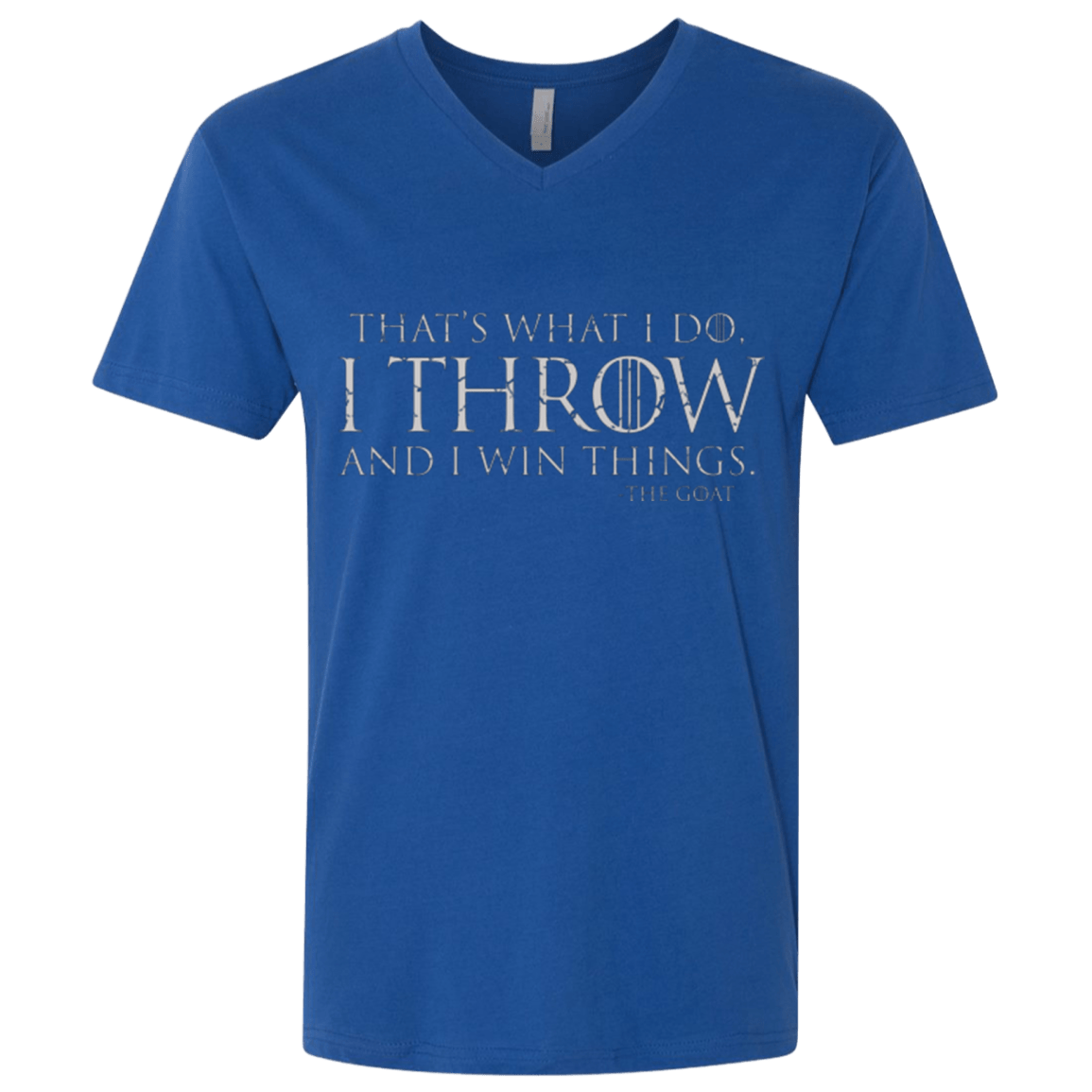 I Throw Men's Premium V-Neck